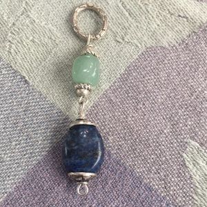 *Adventurine and lapis pendant